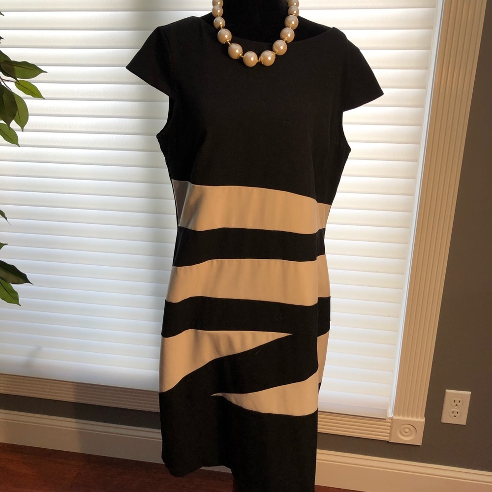 Black and tan dress